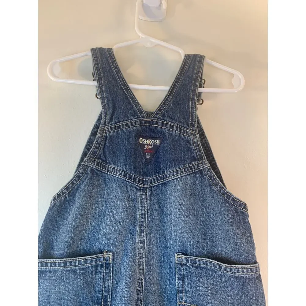 OSHKOSH B’GOSH Unisex Kids Jean Bib Overalls / Size: 24 Months